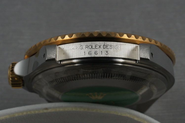 2000 Two Tone Blue Submariner 16613 with Box and Papers