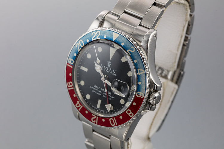 1971 Rolex GMT-Master 1675 with Box and Double Punch Papers