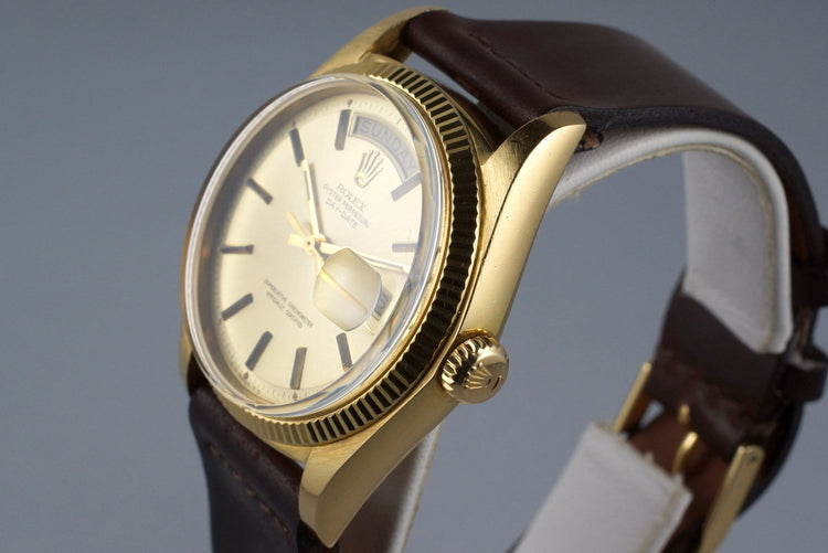1972 Rolex YG Day-Date 1803 Champagne Sigma Dial