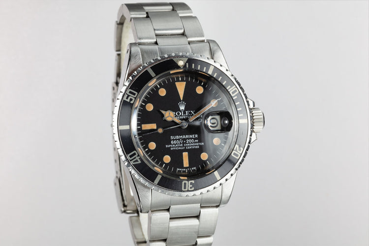 1975 Rolex Submariner 1680 with Pumpkin Patina