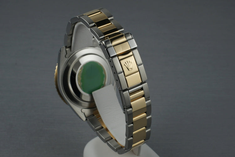 1995 Rolex Two Tone GMT II 16713 with Champagne Serti Dial