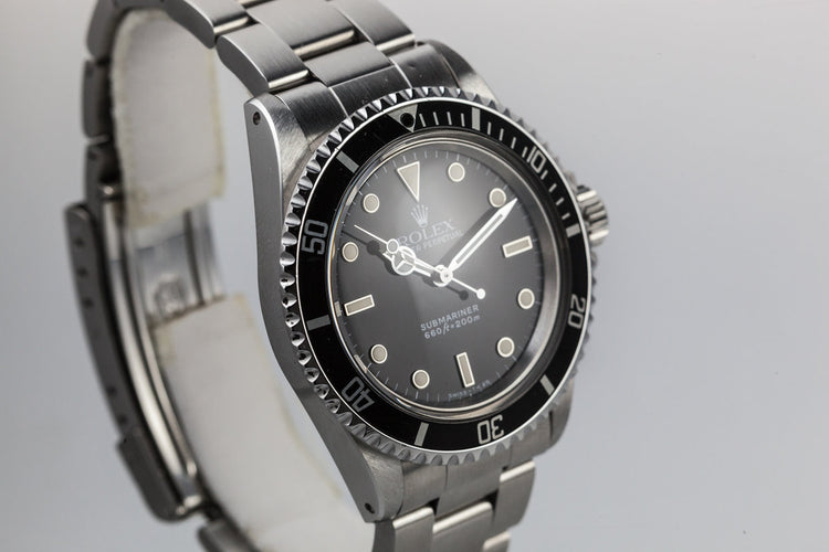 1988 Rolex Submariner 5513 with Box and Papers