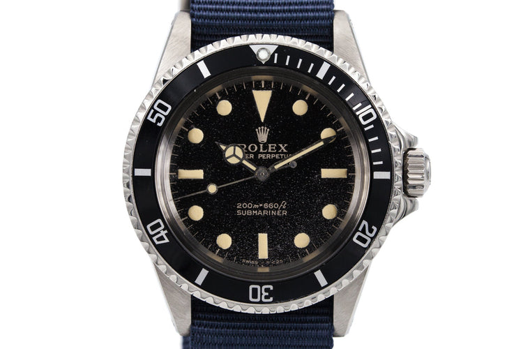 1965 Rolex Submariner 5512 Black Gilt Meters First Dial
