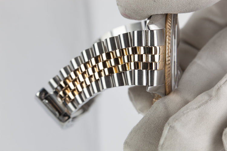 1983 Rolex Two Tone Datejust 16013 with White Painted Roman Numerals