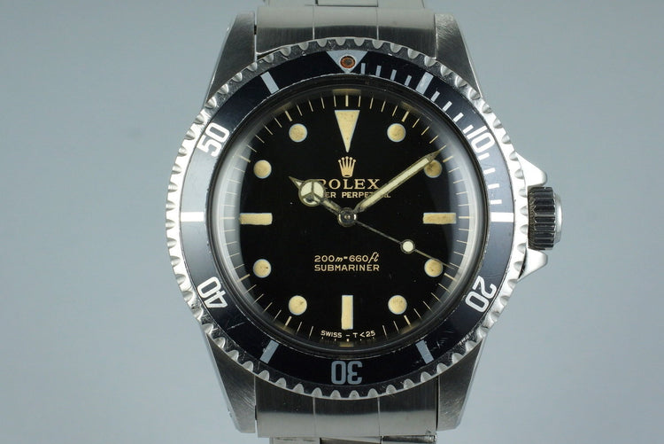 1965 Rolex Submariner 5513 Glossy Gilt Meters First Dial