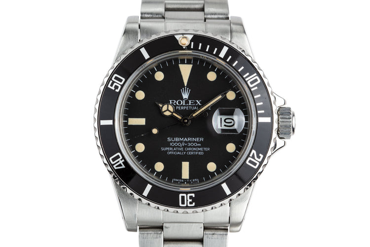 1981 Rolex Submariner 16800 Matte Dial