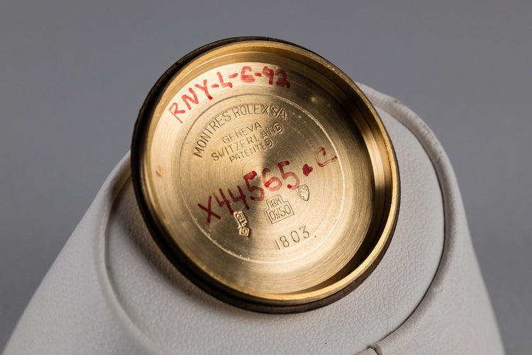 1971 Rolex 18K YG Day-Date 1803 with Brown "London Sky" Sigma Dial