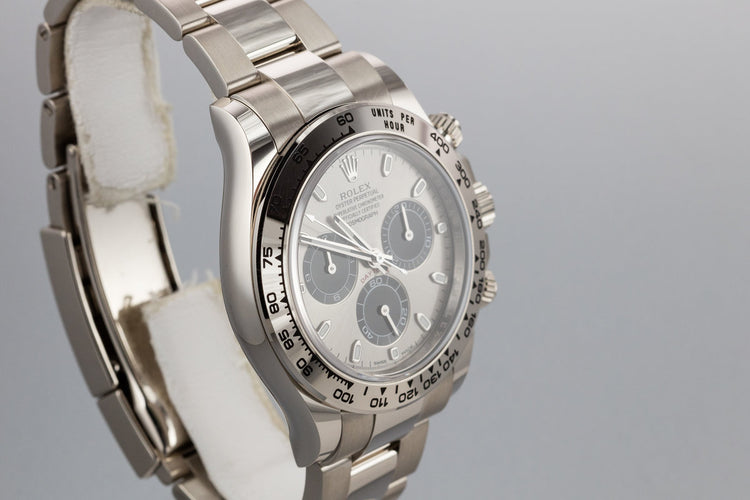 2018 Rolex 18K WG Daytona 116509 Silver Dial with Box and Papers