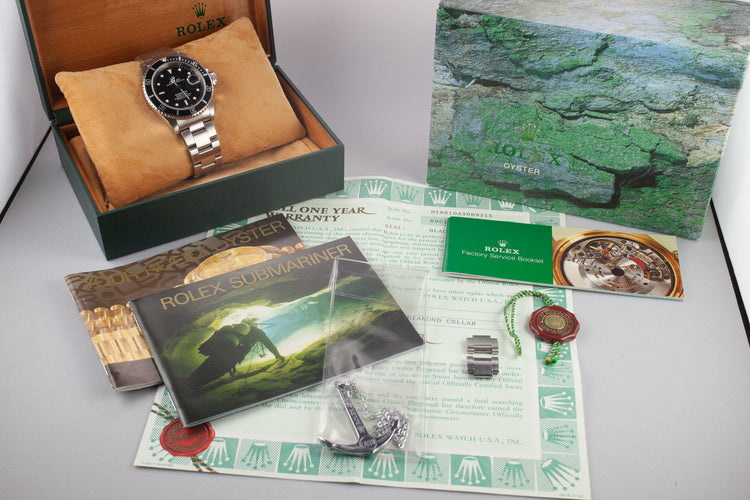1995 Rolex Submariner 16610 with Box and Papers