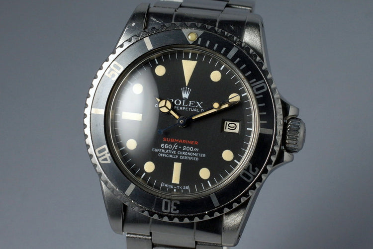 1971 Rolex Red Submariner 1680 Mark V Dial