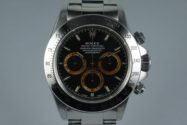 1993 Rolex SS Zenith Daytona 16520 Black Patrizzi Dial