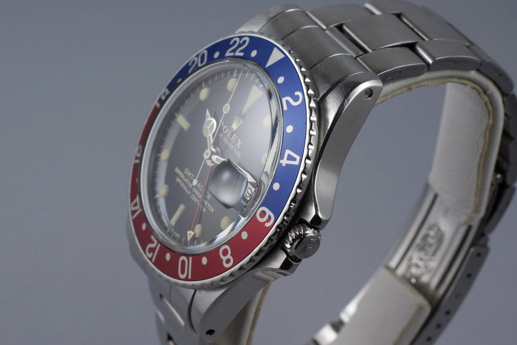 1967 Rolex GMT 1675 Glossy Gilt Dial