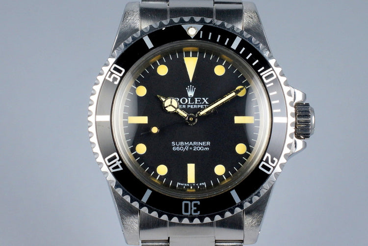 1983 Rolex Submariner 5513 Mark V Maxi Dial