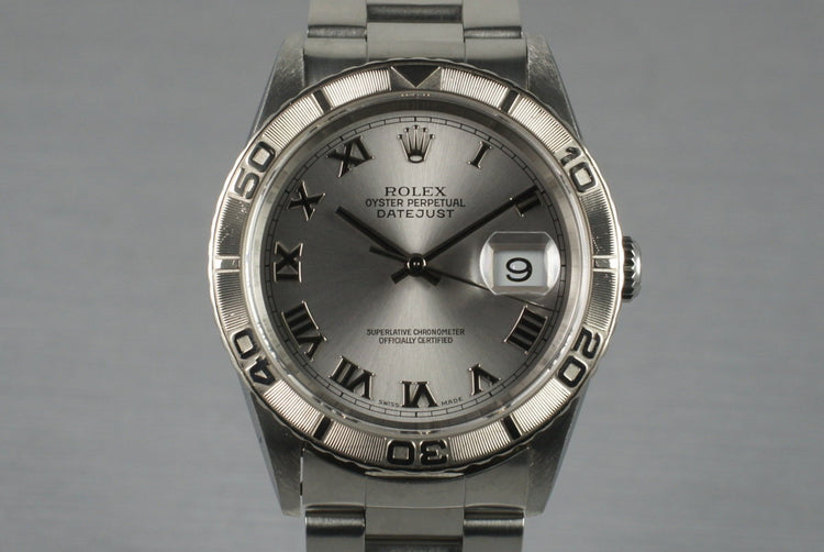 2003 Rolex DateJust 16264 Thunderbird with Box and Papers