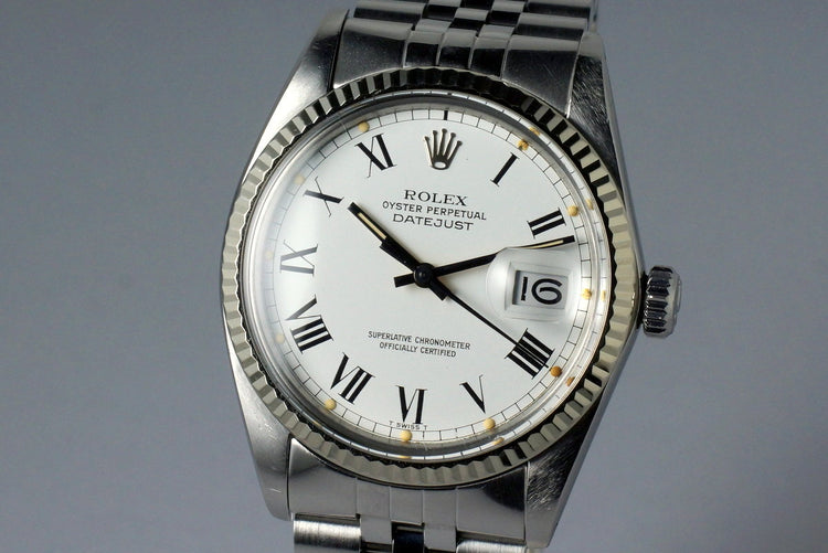 1981 Rolex DateJust 16014 White Roman Dial