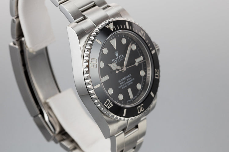 2014 Rolex Ceramic Submariner 114060 with Box and Papers