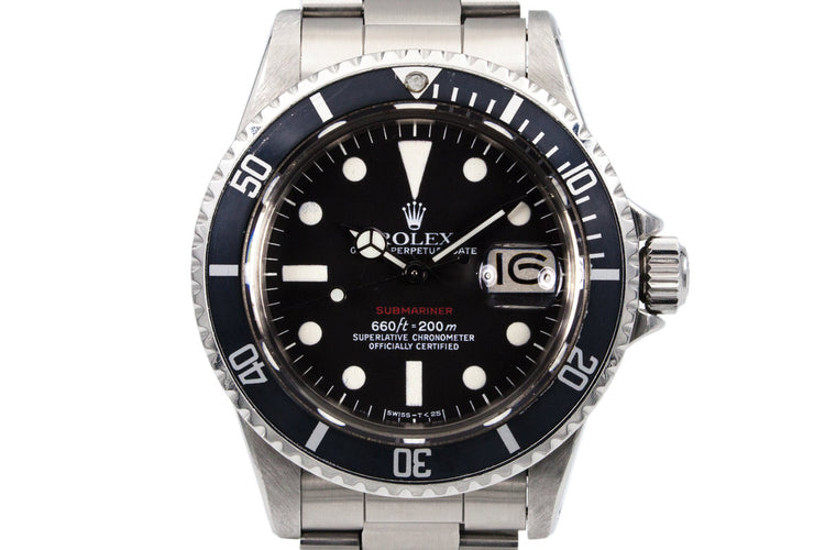 1972 Rolex Red Submariner Mark VI Dial