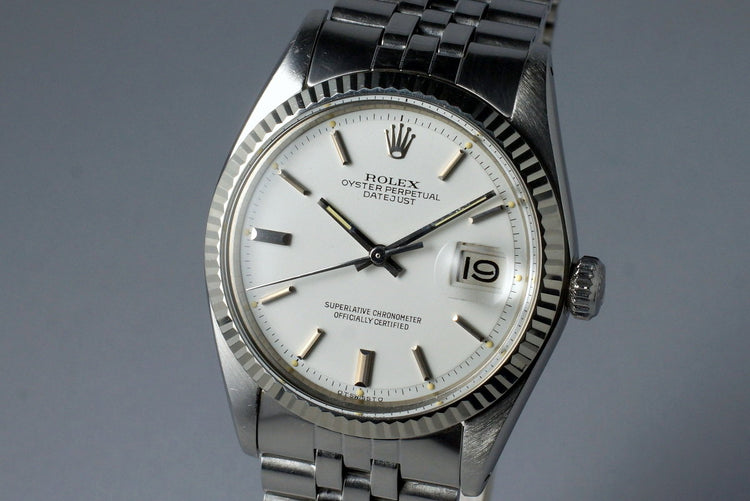 1972 Rolex Datejust 1601 White Sigma Dial