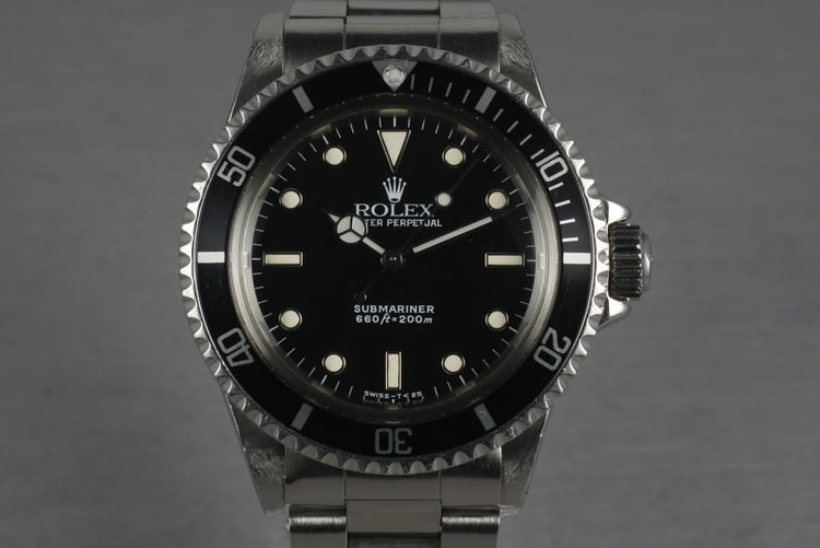 1988 Rolex Submariner 5513 with Box and Papers