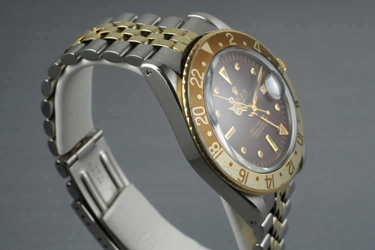 1971 Rolex Two Tone GMT 1675 Root Beer Dial