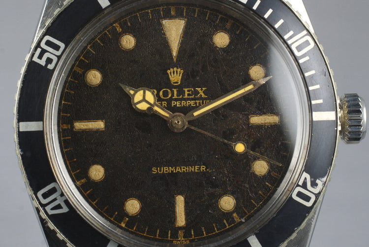 1962 Rolex Submariner 5508 Tropical Dial