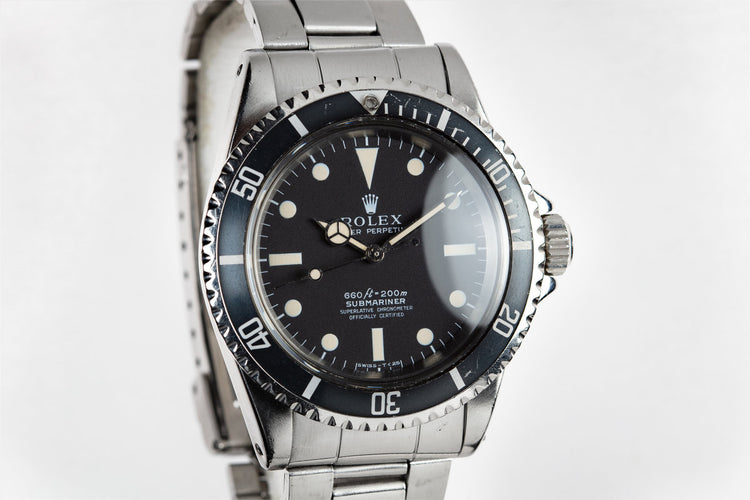 1970 Rolex Submariner 5512 Serif Dial