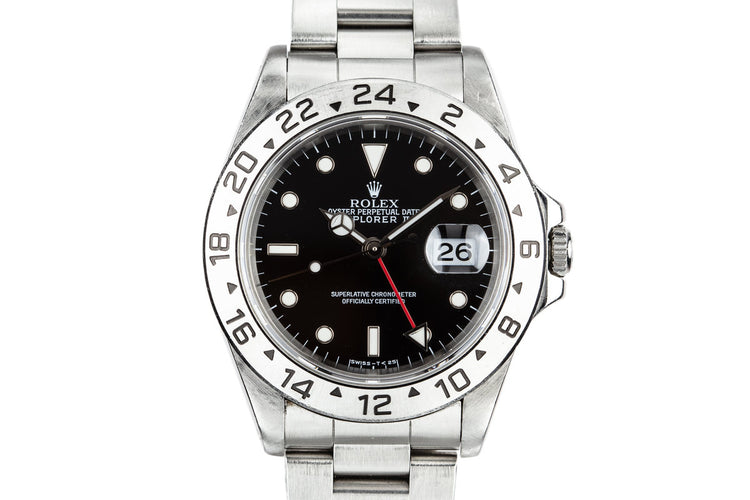 1995 Rolex Explorer II 16570 Black Dial with Box and Papers