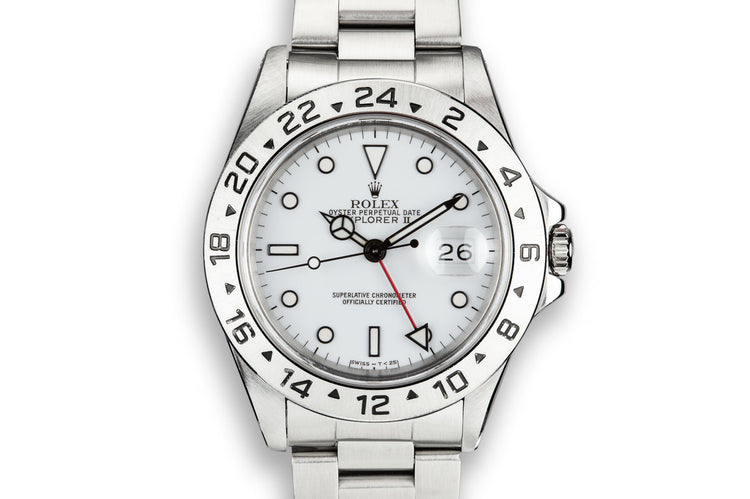 1991 Rolex Explorer II 16570 White Dial
