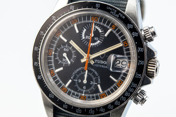 1980 Tudor Chronograph Big Block 94200 3 Register Monte Carlo