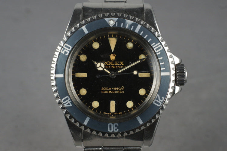 1965 Rolex Submariner 5513 with Gilt Bart Simpson Dial