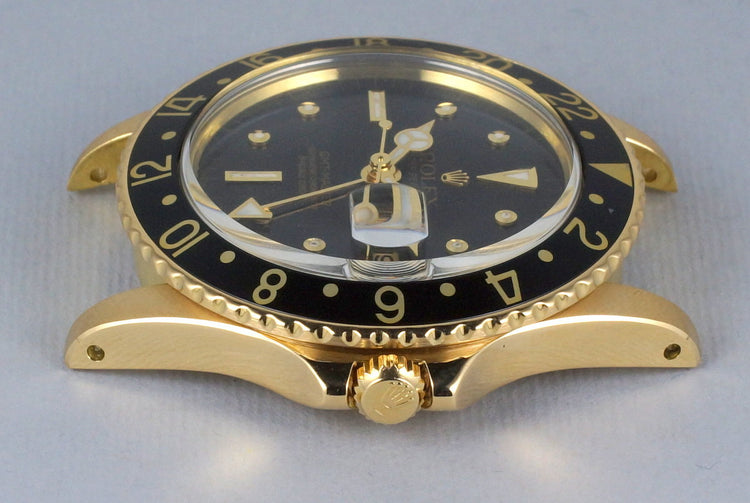 1975 Rolex YG GMT 1675 Black Dial