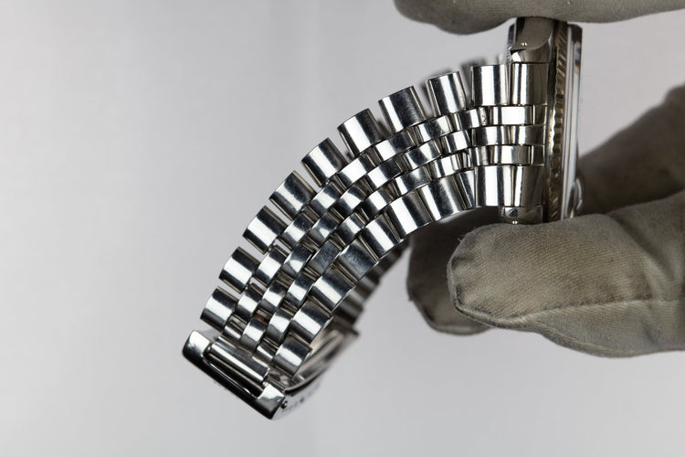 1972 Rolex DateJust with No Lume Silver Linen Dial