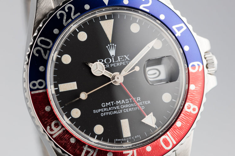 1985 Rolex GMT-Master 16750 with "Pepsi" Bezel Insert