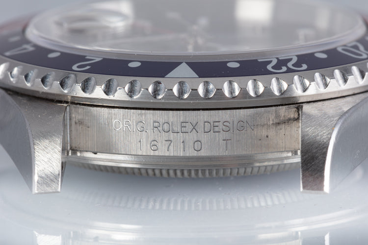 2005 Rolex GMT Master II 16710 with Box, Papers & Hangtags