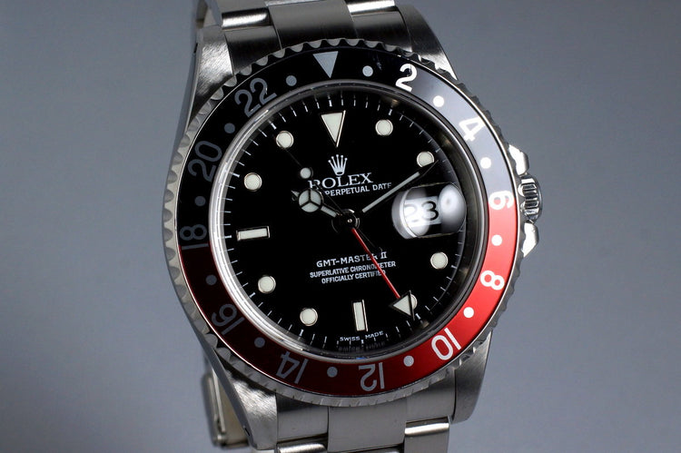 2001 Rolex GMT II 16710 with Box and Papers