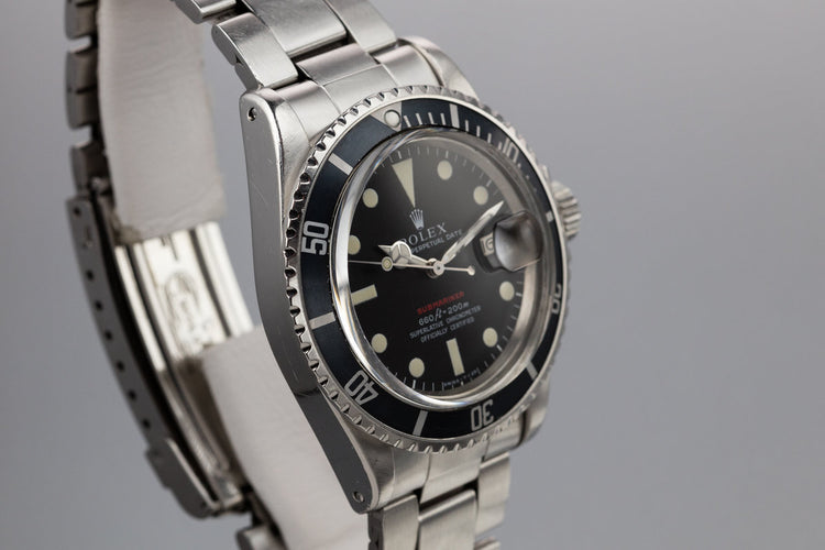 1970 Rolex Red Submariner 1680 with MK IV Dial