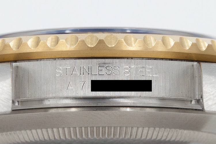 1999 Two-Tone Rolex Submariner 16613 with Serti Dial with Box and Papers