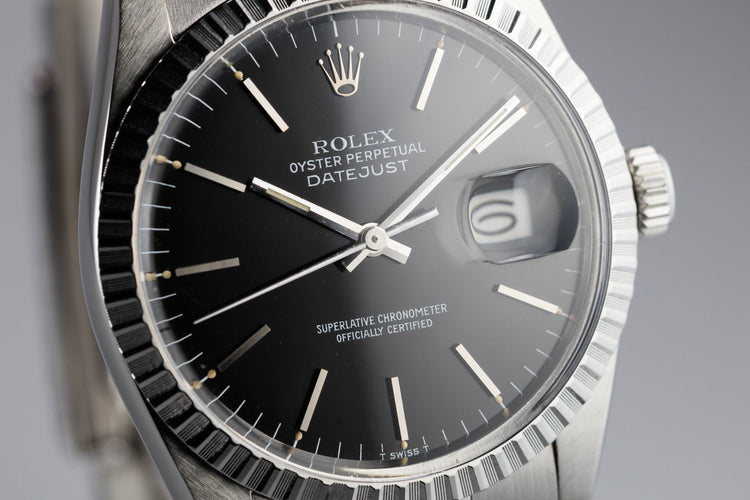 1983 Rolex DateJust 16030 black dial with Box and Papers