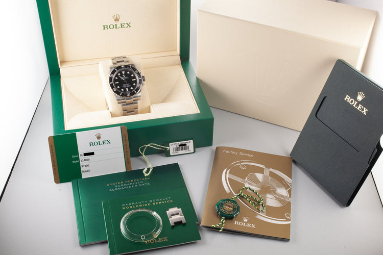 2015 Rolex Submariner 114060 with Box and Papers