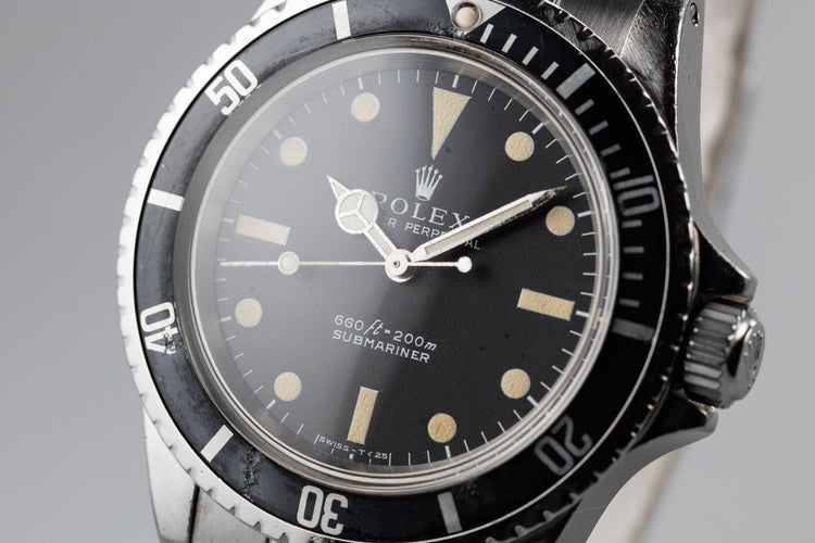 1968 Rolex Submariner 5513 Serif Dial