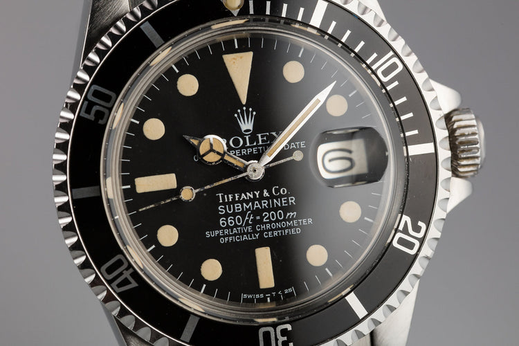 1978 Rolex Submariner 1680 with Tiffany and Co. Dial