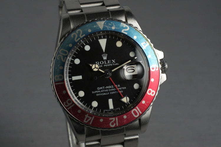 1968 Rolex GMT 1675 Mark I Dial