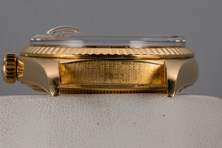 1972 Rolex 18K YG Day-Date 1803 Champagne Dial