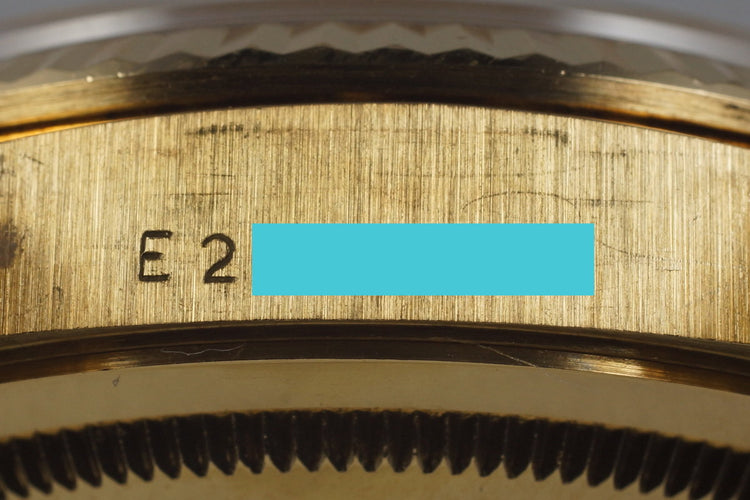 1991 Rolex YG Day-Date 18238 Factory Champagne Diamond Dial