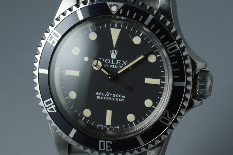 1970 Rolex Submariner 5513 with Serif Dial