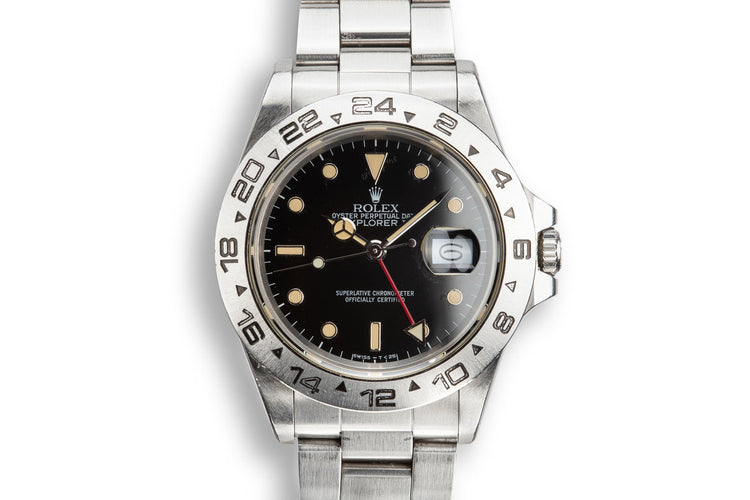 1987 Rolex Explorer II 16550 Black Dial with Box and Papers