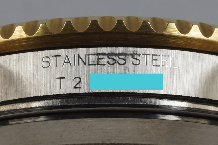 1995 Rolex Two Tone Blue Submariner 16613