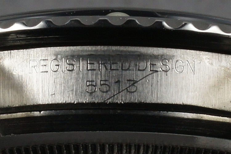 Rolex Submariner 5513 with feet first serif dial