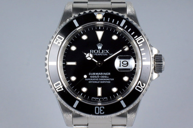 1995 Rolex Submariner 16610 with Box and Papers