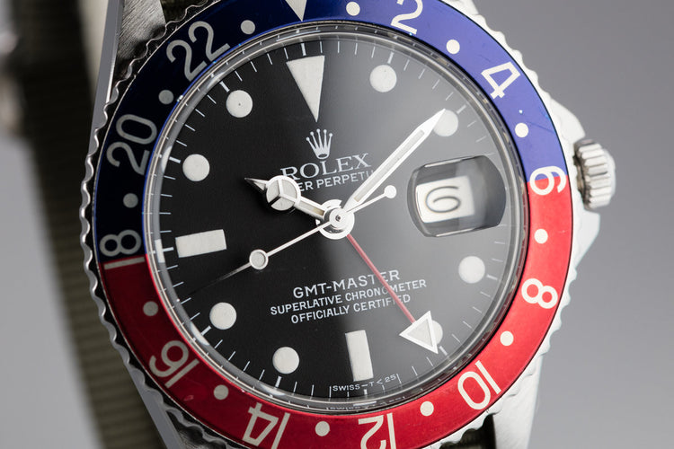 1960 Rolex GMT-Master 1675 Pointed Crown Guard Case